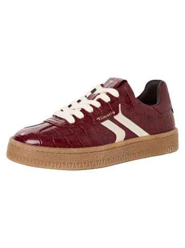Tamaris Sneaker in BORDEAUX CROCO
