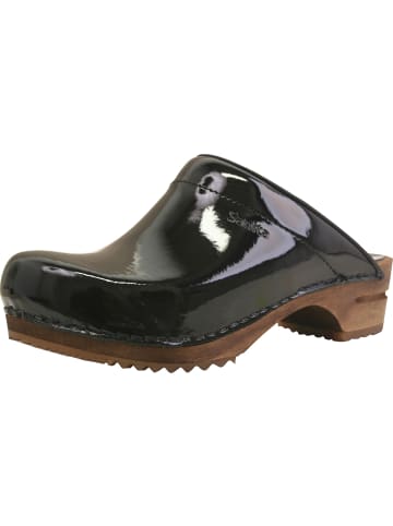 Sanita Comfortwear Clog "Wood-Classic Pat. Open" in Schwarz