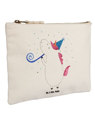 Mr. & Mrs. Panda Kulturbeutel Einhorn Party ohne Spruch in Weiß