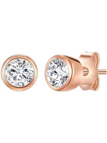 Rafaela Donata Ohrstecker aus Sterling Silber mit Zirkonia in roségold