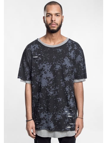 Cayler & Sons T-Shirt kurzarm in black camo/heather grey