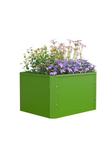 VCM  Metall Beet Pflanzkasten Blumentopf 50x40 Balora M in Grün