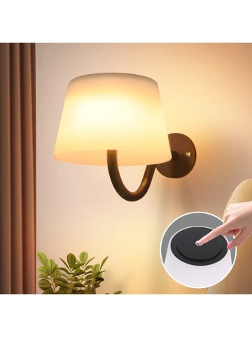 ZMH 2er-Set Wandleuchte LED in schwarz Akku touch dimmbar kabellos