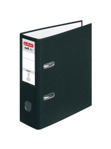 Herlitz Ordner Kunststoff A5 hoch maX.file protect 75mm schwarz