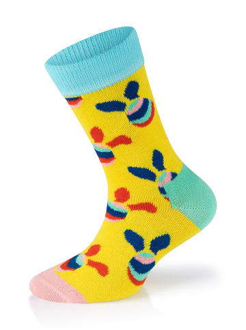 Happy Socks Socken 3-Pack Kids Eastern Bunny-What Came First-Chicken in multi_coloured