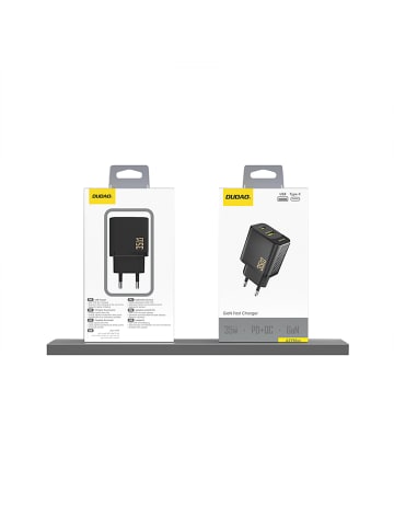 Dudao A27 Max 35W GaN Schnellladegerät Schwarz