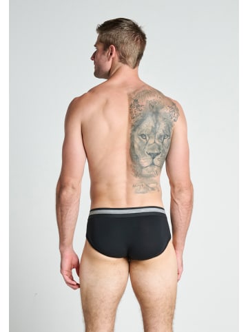 Jockey Slips Cotton Stretch 6 Stück in Schwarz