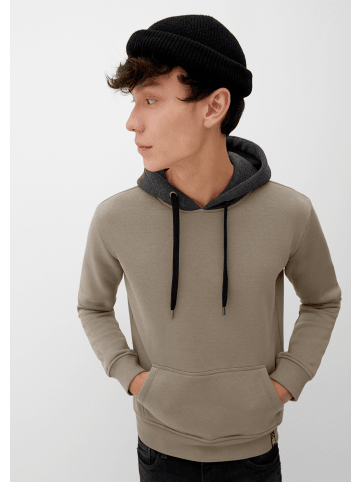 QS Sweatshirt langarm in Braun