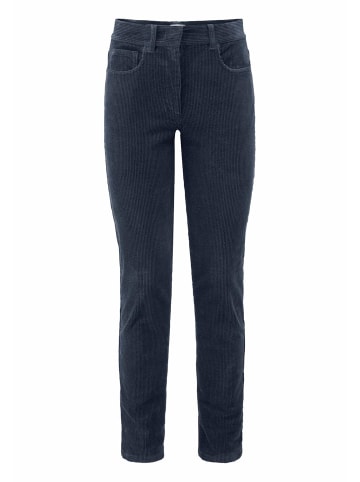Hessnatur Hose Cord Slim Leg in marine