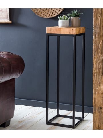 KADIMA DESIGN Beistelltisch | Akazie/Metall, 30x97x30cm, Industrial