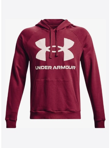 Under Armour Hoodie Rival Fleece Big Logo HD in Beere