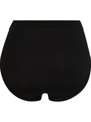 Con-ta Baumwolle, Feinripp Taillenslip 2er-Pack in schwarz