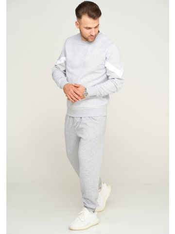 Jack & Jones Jogginghose - KANE JJHARRY STRIPE SWEAT PANT in Light Grey Melange