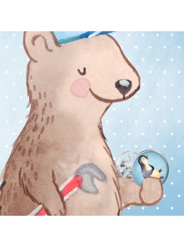 Mr. & Mrs. Panda stopfen waschbecken Pinguin Lachen ohne Spruch in Eisblau