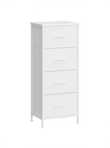 SONGMICS Kommode Bellah in Weiß - (B)39.6 x (H)95.2 x (T)30 cm