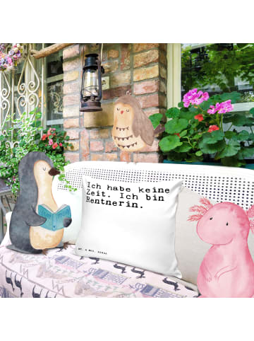 Mr. & Mrs. Panda 40 x 40 Kissen Ich habe keine Zeit.... mit Spruch in Weiß