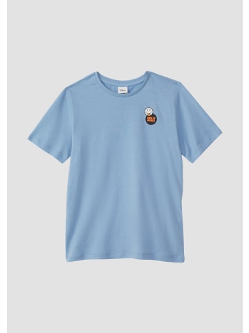 s.Oliver T-Shirt kurzarm in Blau