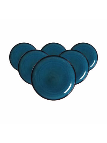 Ritzenhoff & Breker 6er Set Dessertteller Bali in Blau ø 20,5 cm in blau