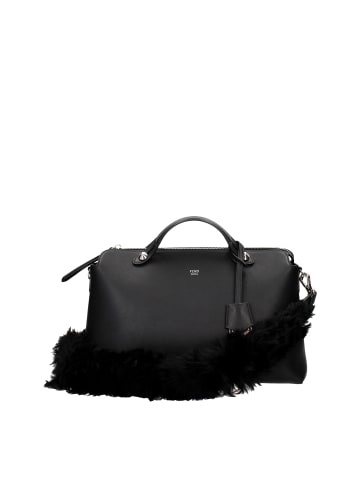 Fendi Schwarz Leder Schulter Tasche
