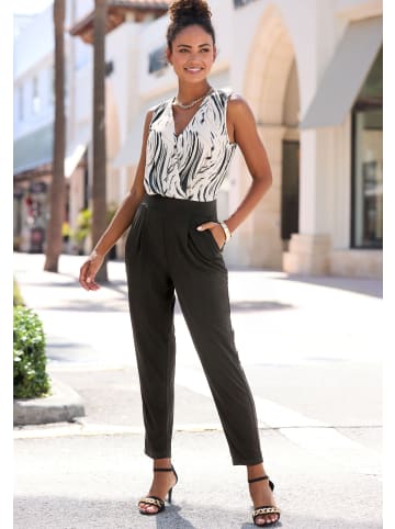 LASCANA Overall in beige-schwarz