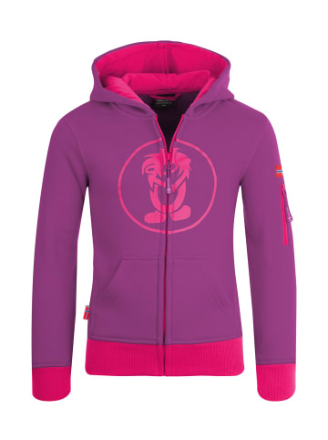 Trollkids Hoodie Pullover mit Kapuze "Sortland" in Lila/Magenta