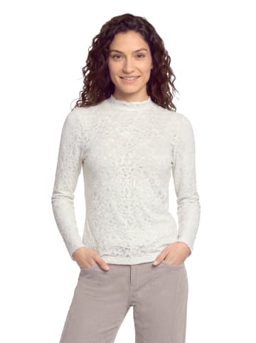 CARTOON Langarm-Shirt mit Kragen in cream