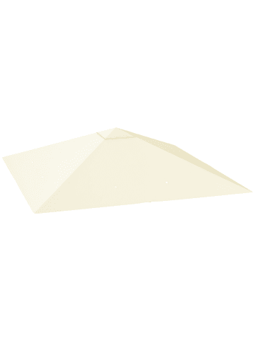 Outsunny Pavillon Ersatzdach in Cremeweiß 298L x 298B x 1H cm