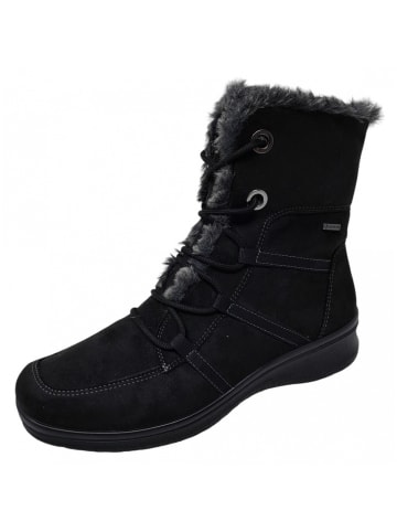 ara Schnürstiefel Weite H in Schwarz