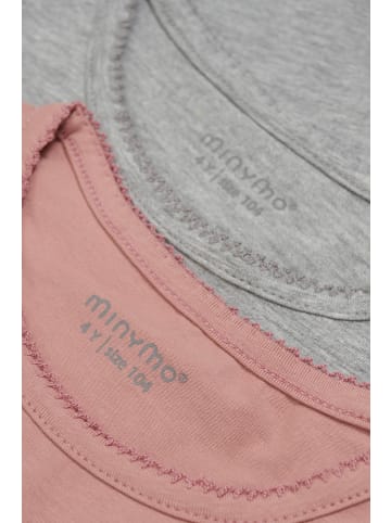 Minymo Longsleeve MINYMO - MIBasic 35 T-shirt LS (2-pack) - 3935 in rosa