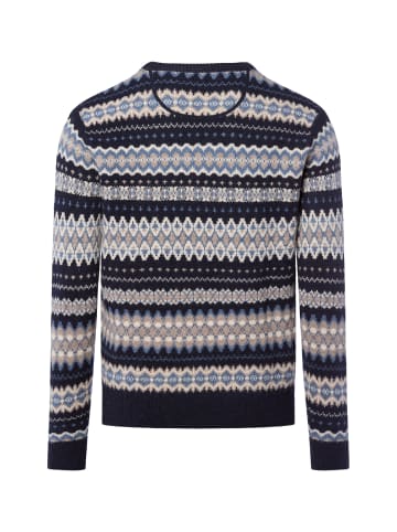 Nils Sundström Pullover in blau ecru - 0001