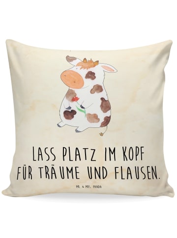Mr. & Mrs. Panda Dekokissen Kuh mit Spruch in Vintage