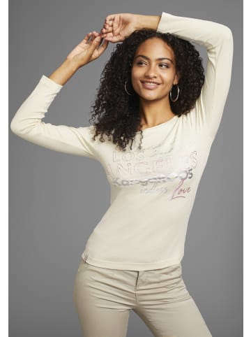 Kangaroos Langarmshirt in beige-pink