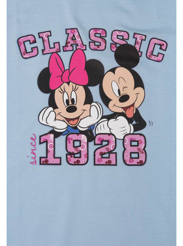 United Labels Disney Minnie Mouse Nachthemd Schlafshirt Pyjama Kurzarm in blau