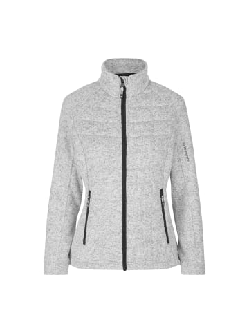 IDENTITY Fleecejacke elegant in Grau meliert