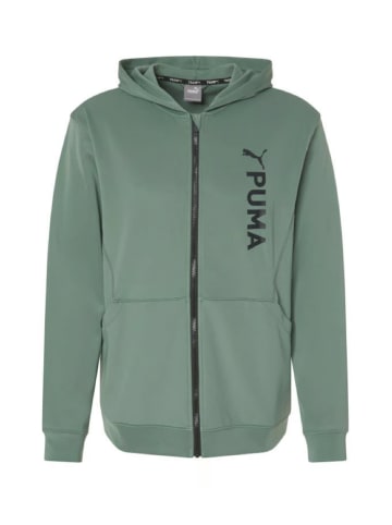 Puma Kapuzen-Sweatjacke Puma Fit Double Knit FZ Ho in Grün