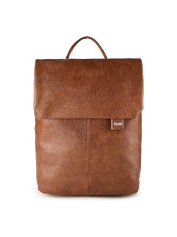 Zwei Mademoiselle.M Daypack 35 cm Laptopfach in cognac