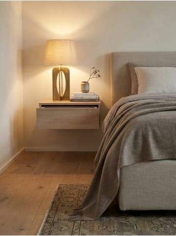 KADIMA DESIGN Nachttisch Komfort | Folierte Platte, Kratzfest, Wasserresistent in Beige