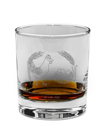 Mr. & Mrs. Panda Whiskey Glas Huhn Stolz ohne Spruch in Transparent