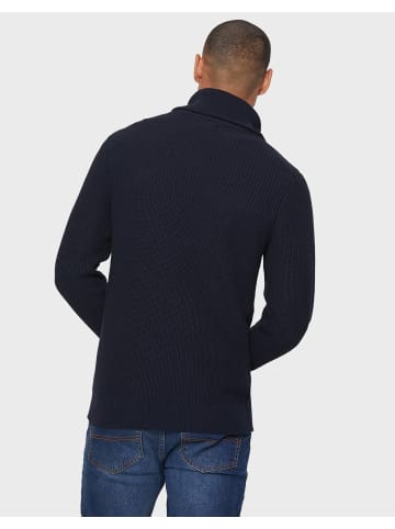 Threadbare Stehkragenpullover Francis in blau-schwarz