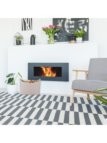 relaxdays Holzkorb in Hellgrau - (B)53,5 x (H)36 x (T)41 cm