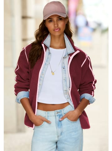 Buffalo Bouclèjacke in burgundy