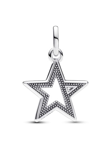 Pandora Geschenkset mit 2-reihiger Halskette Funkelnder Stern Silber