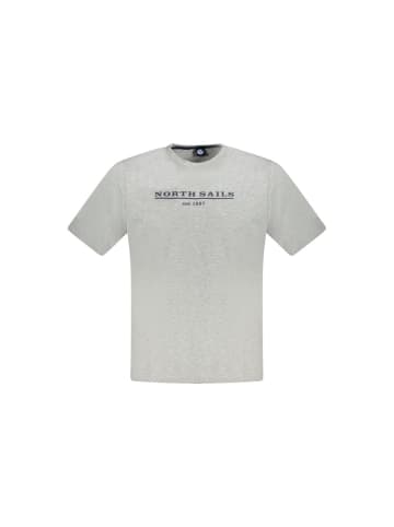 North Sails Graues Baumwoll-T-Shirt