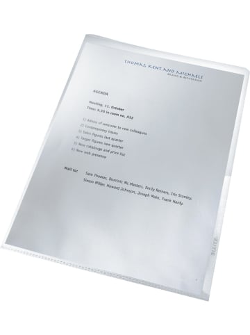 Leitz Sichthüllen re:cycle A4 PP 130my geprägt Packung mit 25 Stück