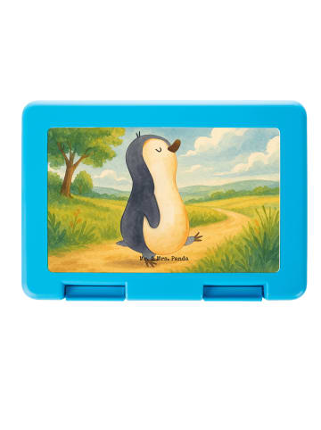 Mr. & Mrs. Panda Snackbox Pinguin mHerzieren Design ohne Spruch in Weiß