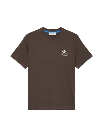 Marc O'Polo DENIM T-Shirt relaxed in dark chocolate