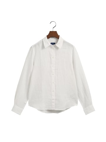 Gant Bluse Linen Chambray in White