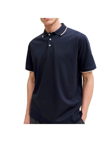 Jack and Jones Blaethan Detail SS Polo in Dunkelblau