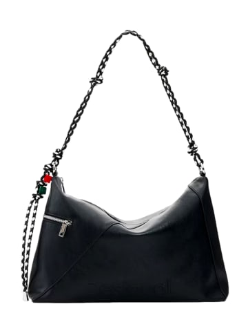 Desigual Umhängetasche 'Mickey Lines Huntingt' in schwarz