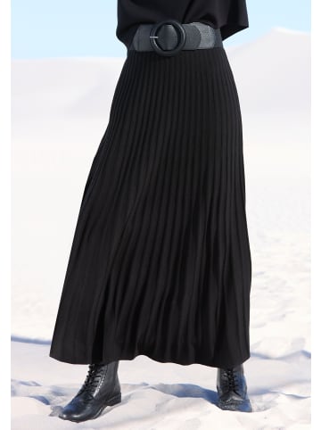 LASCANA Strickrock in schwarz